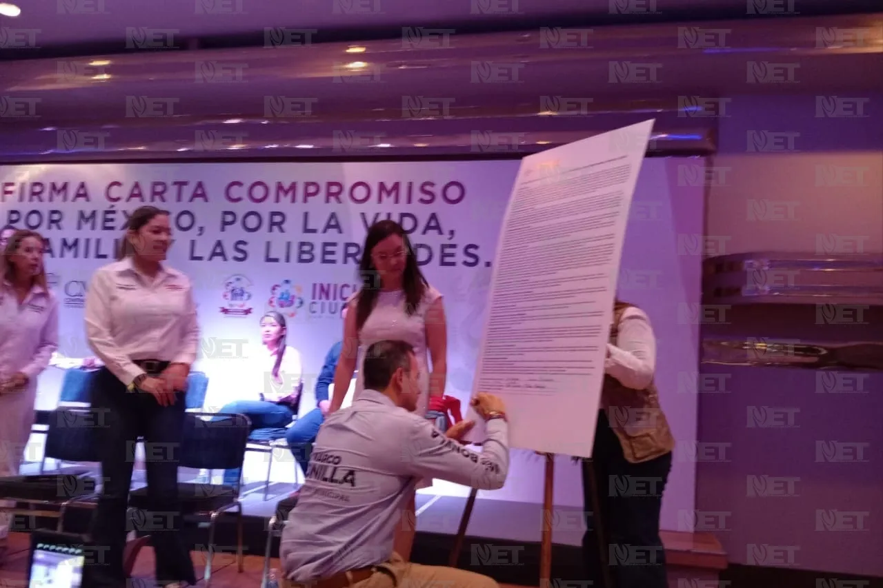 Chihuahua: Firman candidatos carta compromiso por las libertades