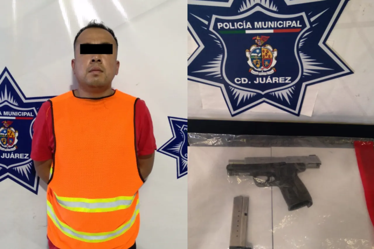 Juárez: Detienen a hombre armado afuera de supermercado