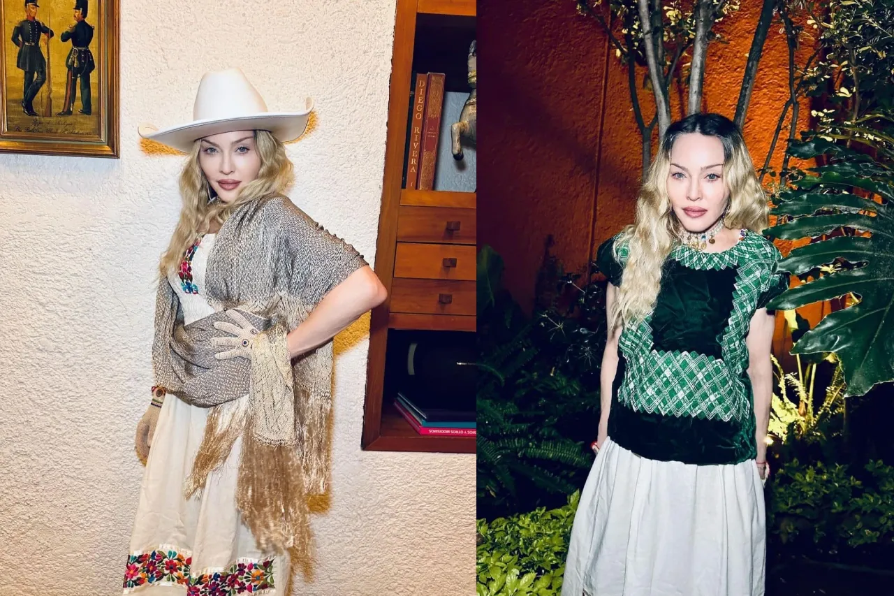 Madonna presume que usó la ropa y joyas de Frida Kahlo en su visita a la CDMX