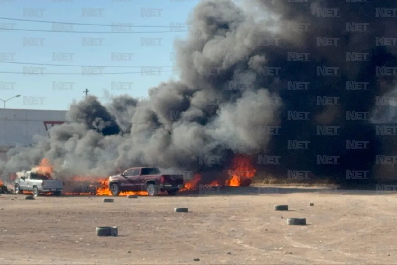 Arden varios autos en taller de la colonia Lucio Cabañas
