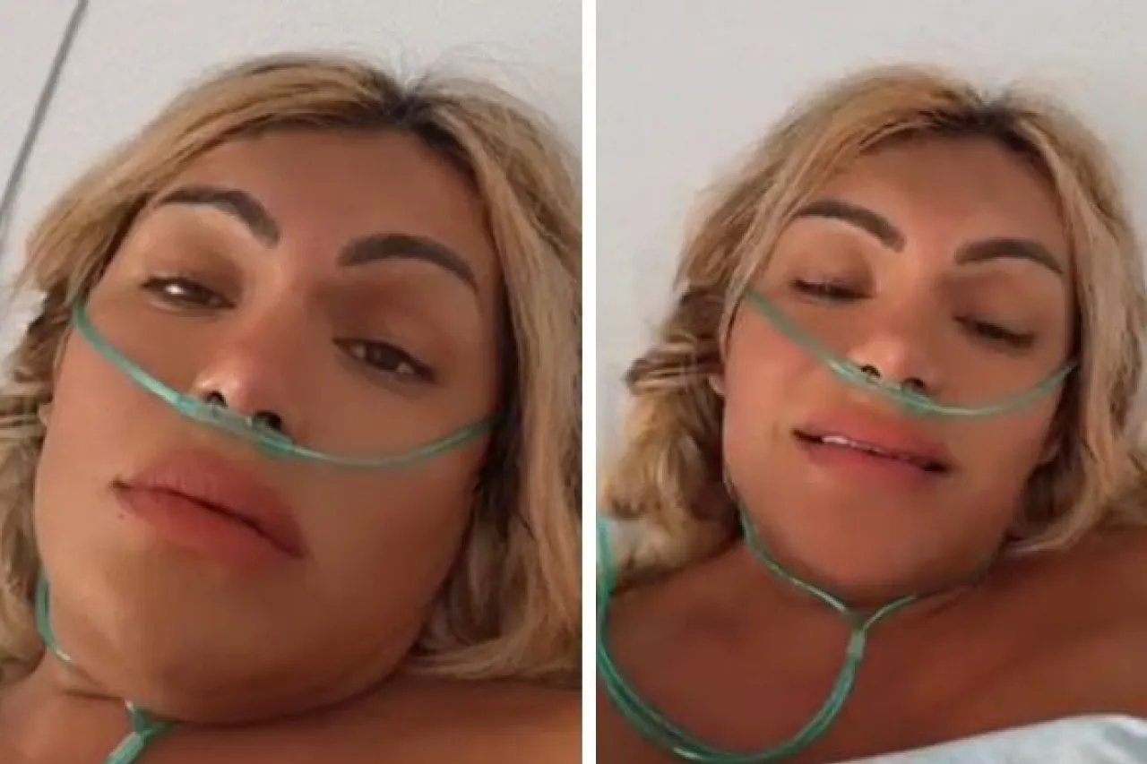 Wendy Guevara reaparece con oxígeno tras su operación