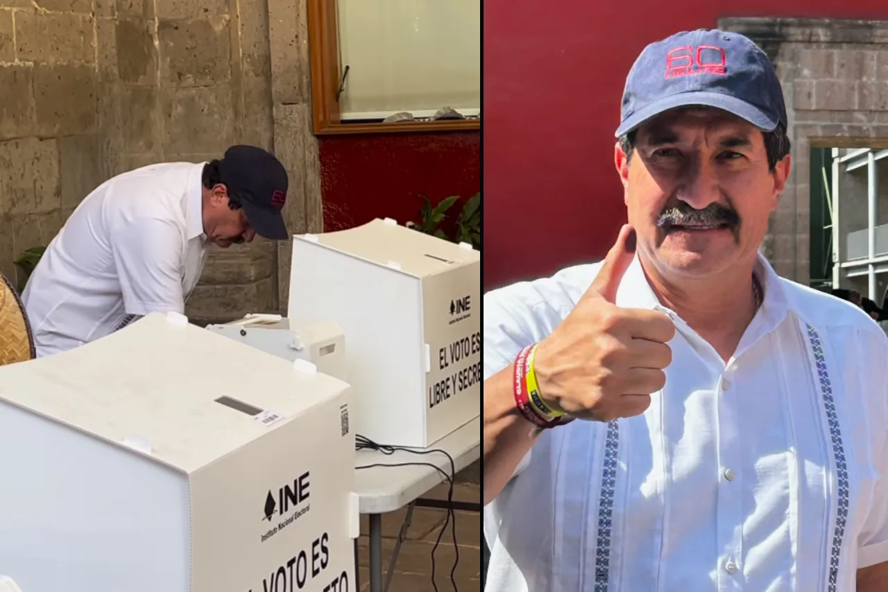 Acude exgobernador Corral a emitir su voto en la Ciudad de México