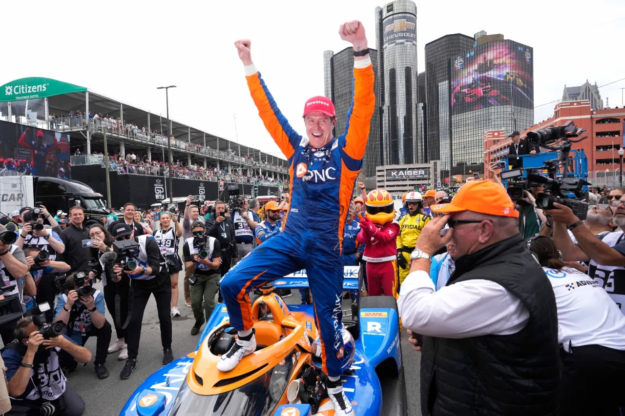 IndyCar: Dixon extiende récord a 4 triunfos en el Gran Premio de Detroit