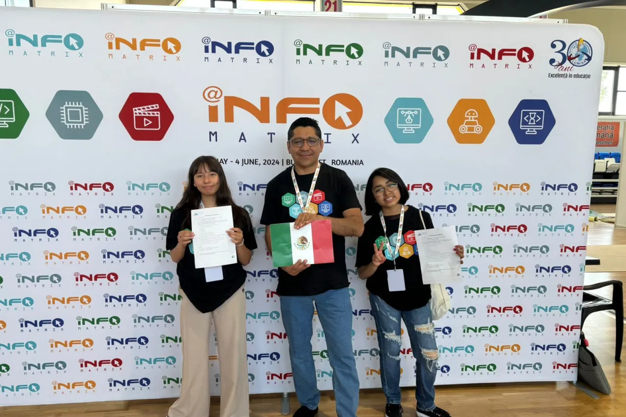 Estudiantes del Conalep Juárez ganan oro en concurso en Rumania