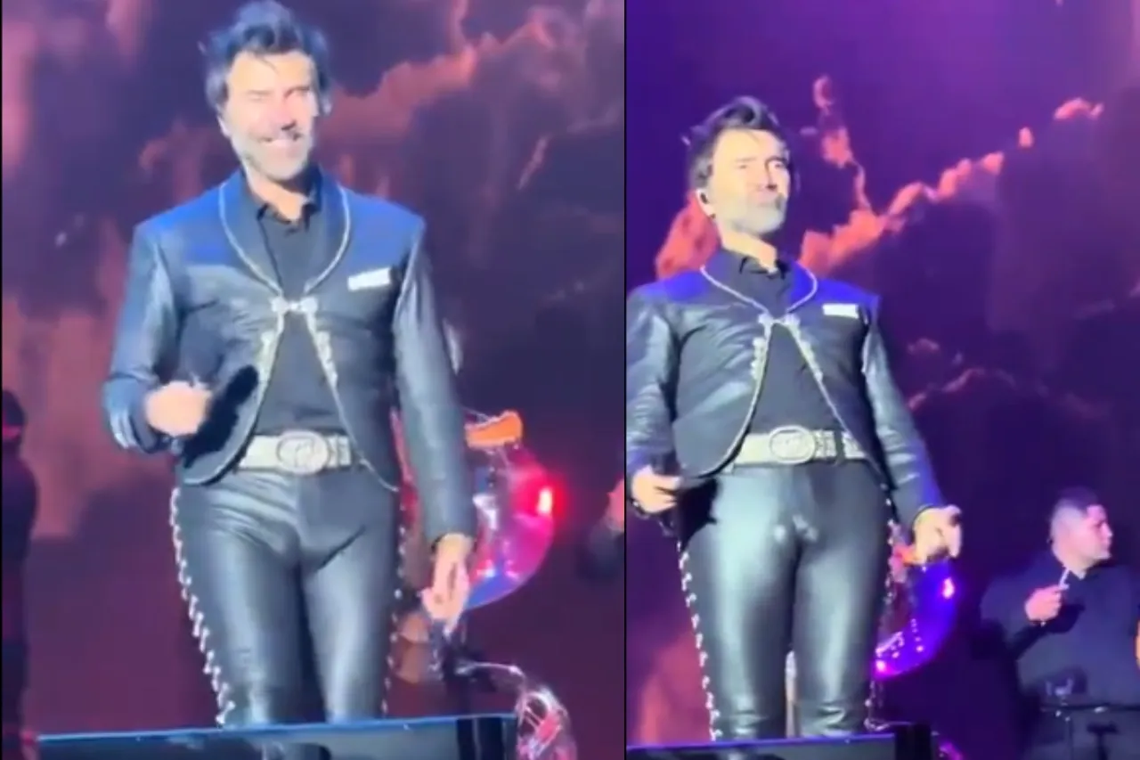 Alejandro Fernández causa polémica por pantalones apretados en concierto