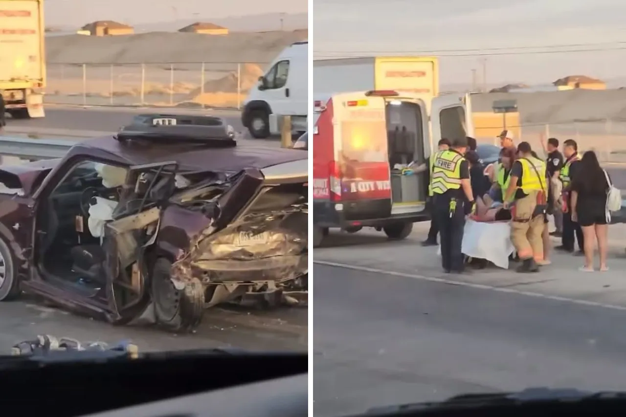 Video: Aparatoso choque deja un auto prensado en El Paso