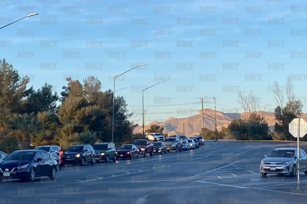 Flujo lento en cruces internacionales