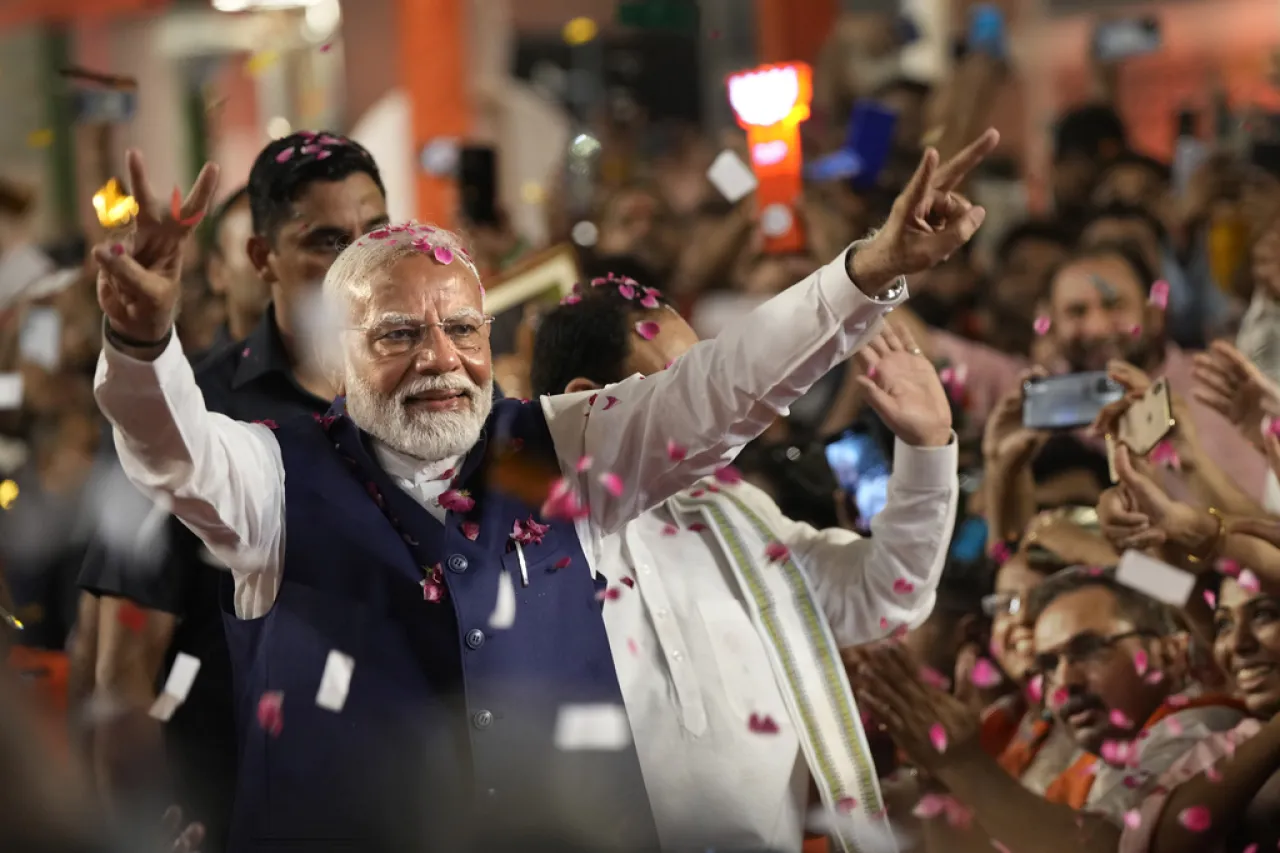Elige India a Modi líder de la coalición Alianza Democrática Nacional