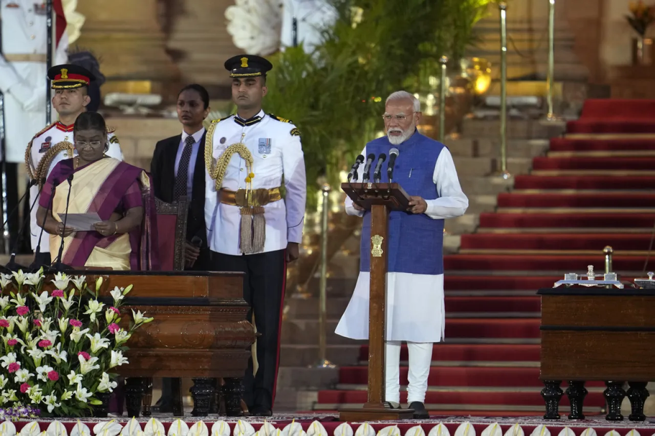 Modi es juramentado para tercer periodo como primer ministro de India