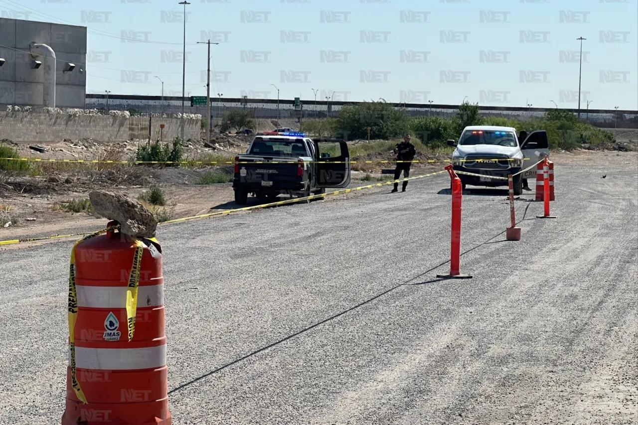 Juárez: Hallan a hombre muerto en canal de aguas residuales