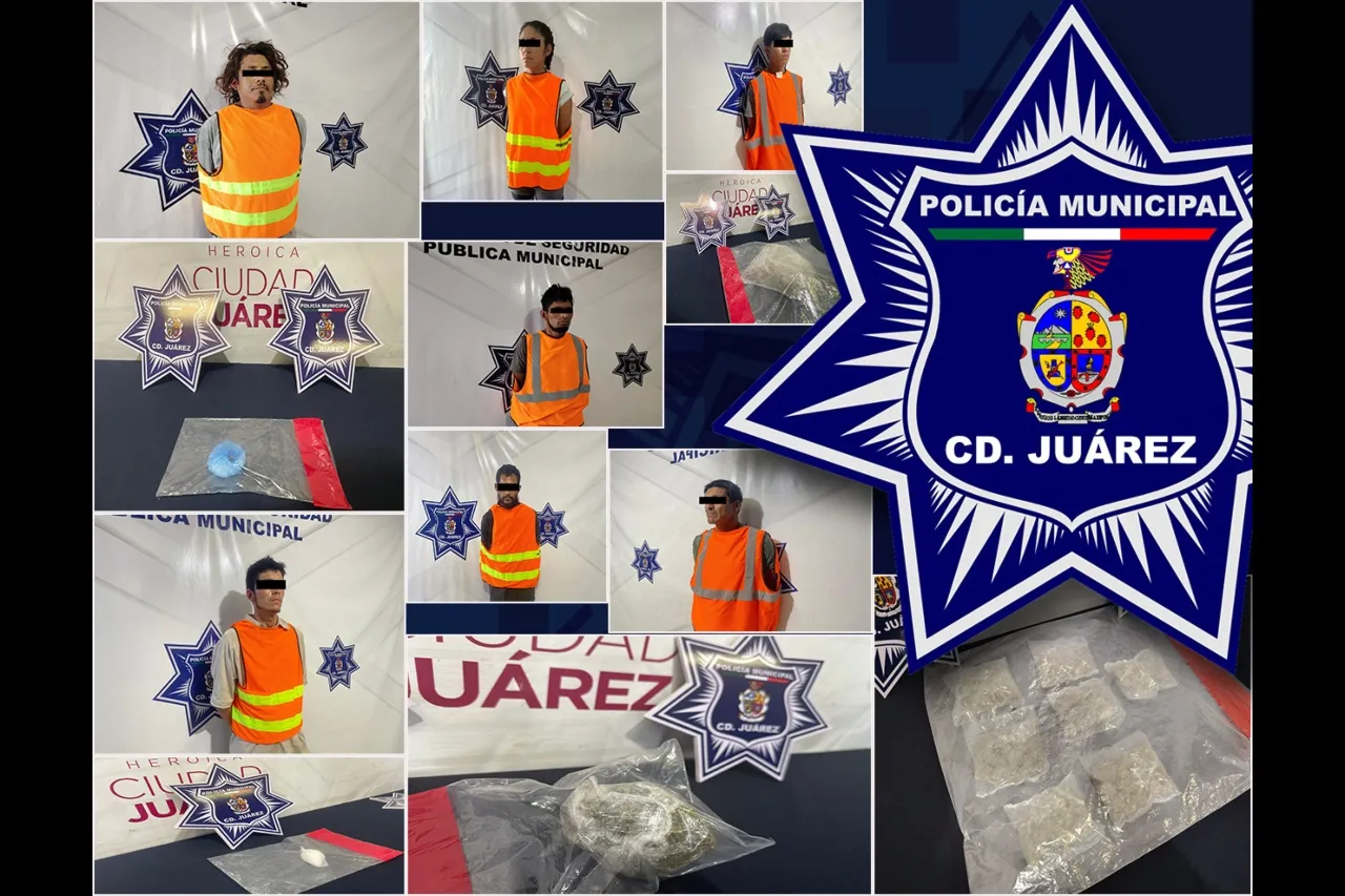Juárez: Arrestan a 7 presuntos narcomenudistas