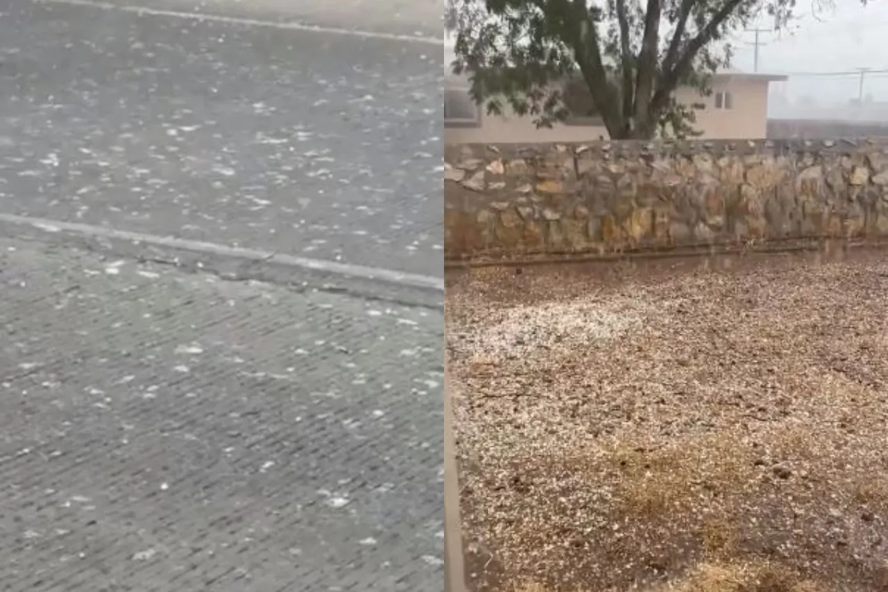 Video: Cae lluvia y granizo en El Paso