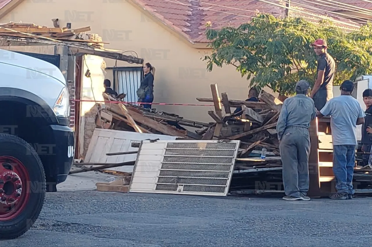 Juárez: Muere hombre al ser aplastado por el techo de una casa