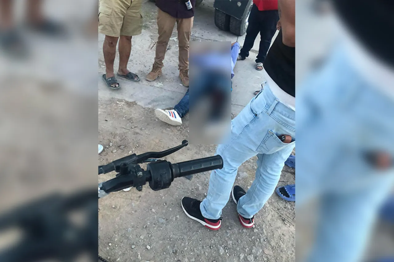 Balean a uno en Las Haciendas