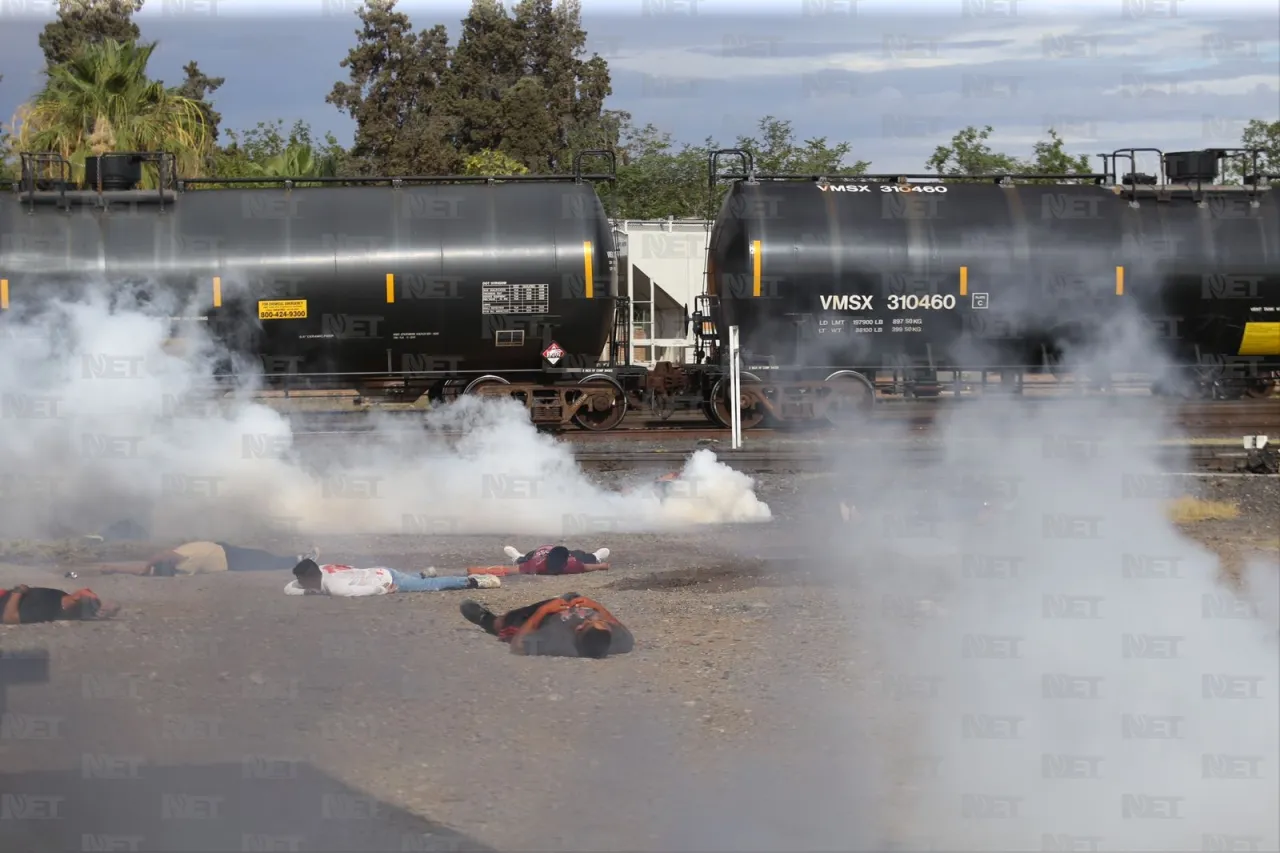 Video: Militares realizan simulacro de descarrilamiento del tren