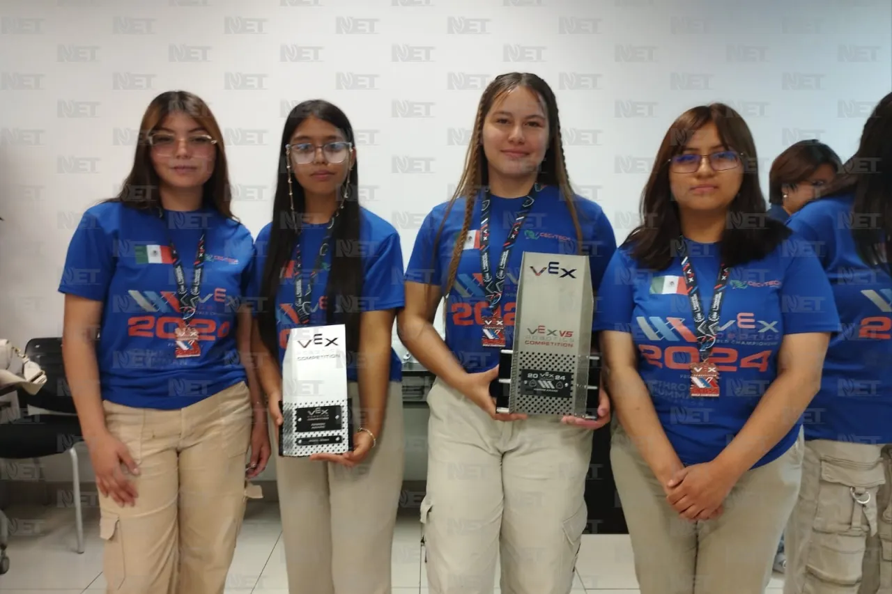 Inspiran alumnas del Cecytech en competencias de robótica