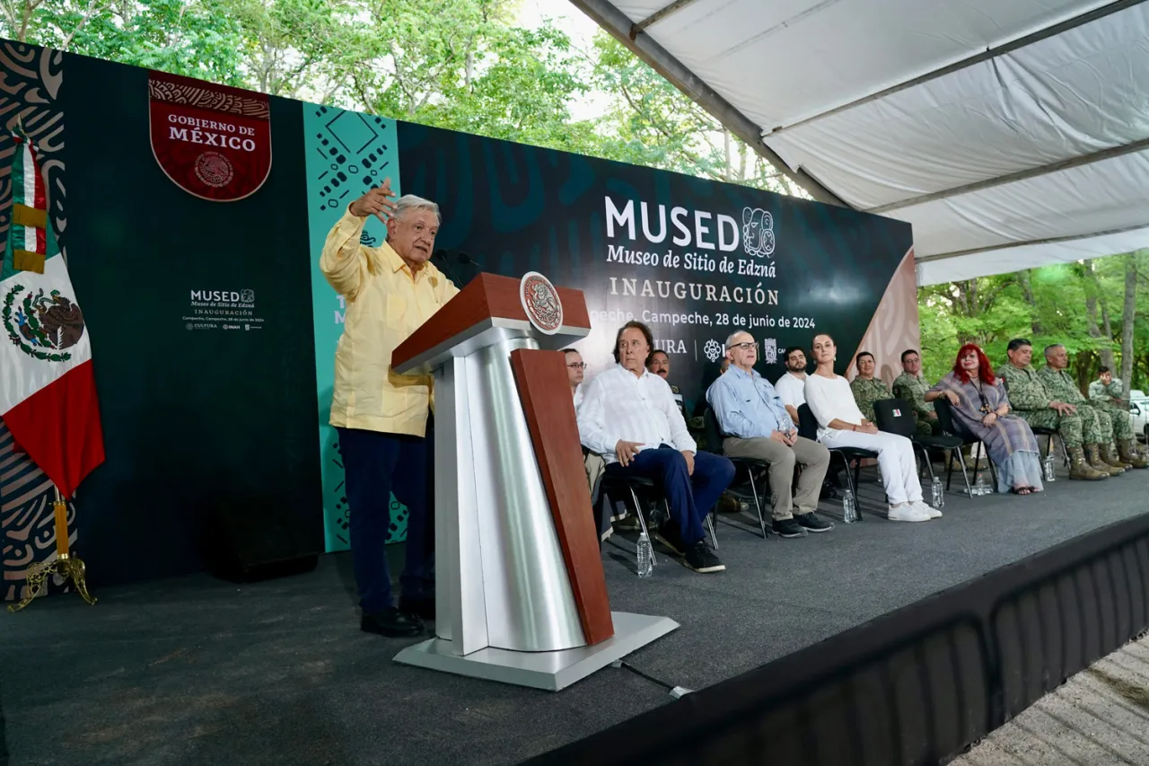 Inauguran el Museo de Sitio de Edzná en Campeche