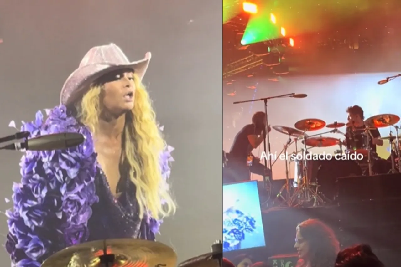Paulina Rubio insulta y explota contra su baterista durante concierto