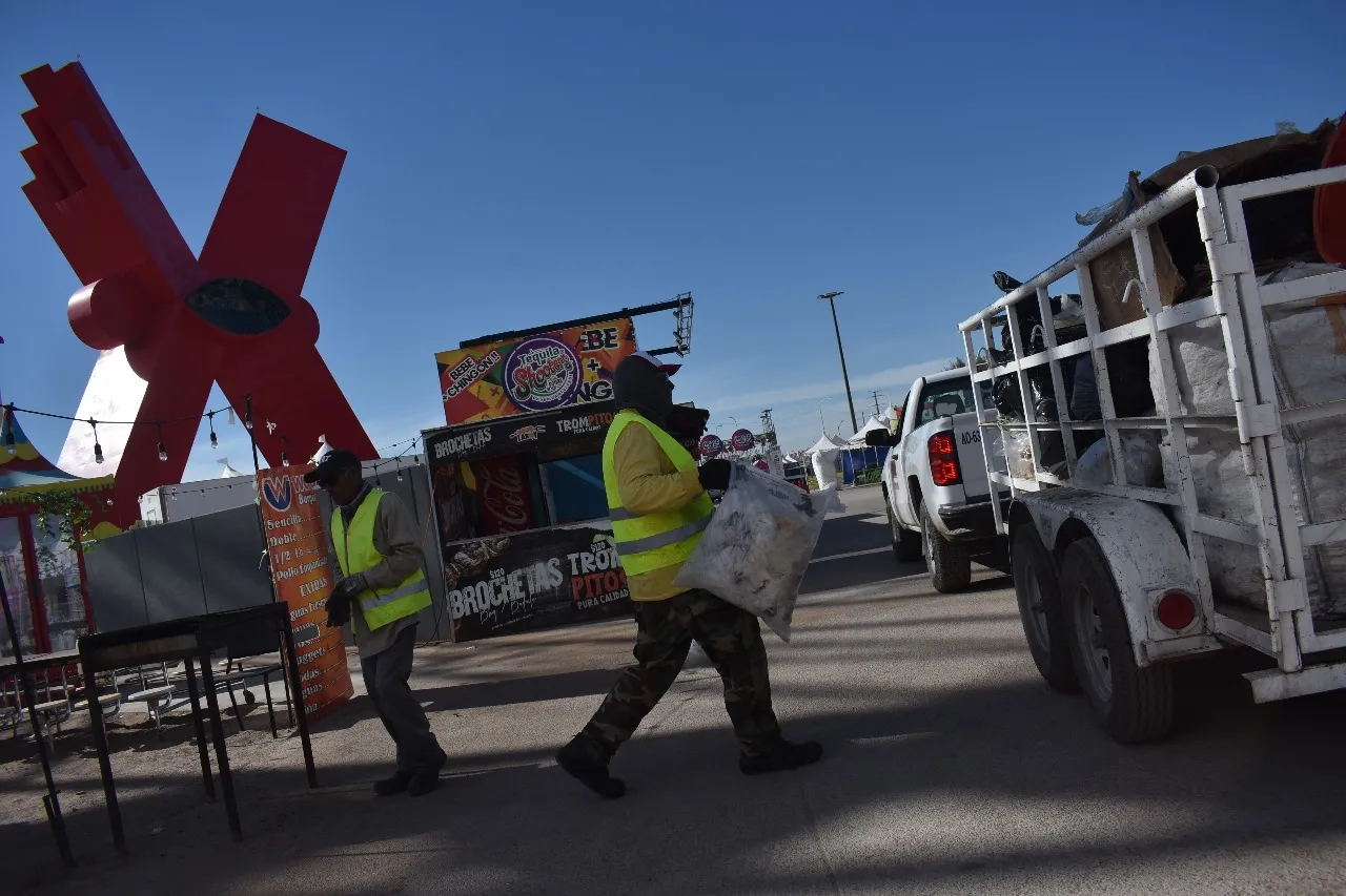 Dejó la Feria Juárez 480 toneladas de basura
