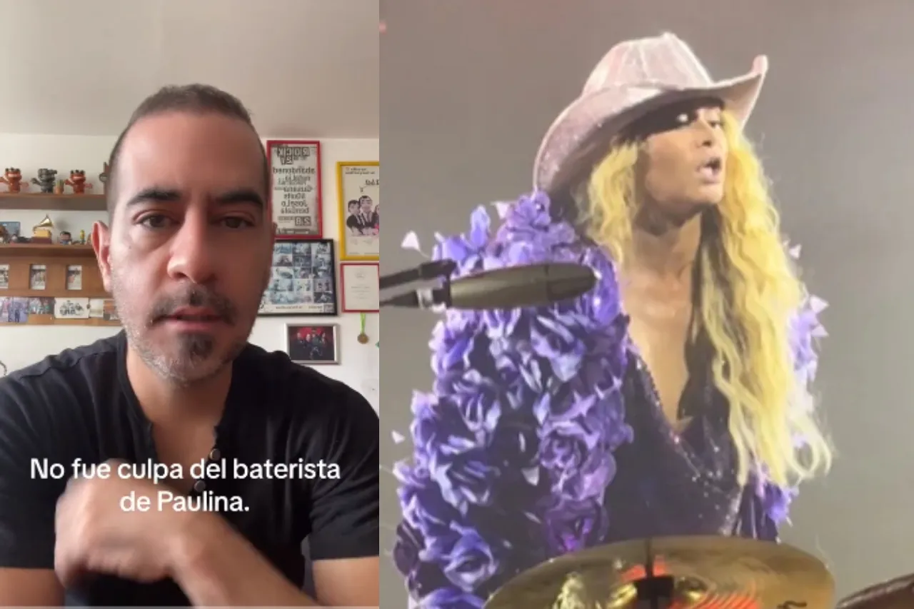 Músico defiende a baterista por regaño de Paulina Rubio en concierto