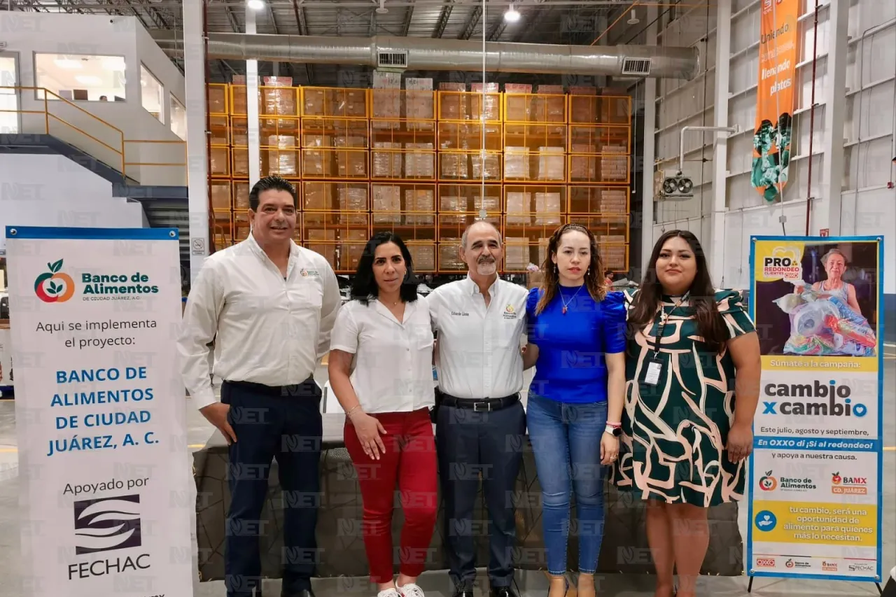 Oxxo beneficiará con redondeos al Banco de Alimentos de Juárez