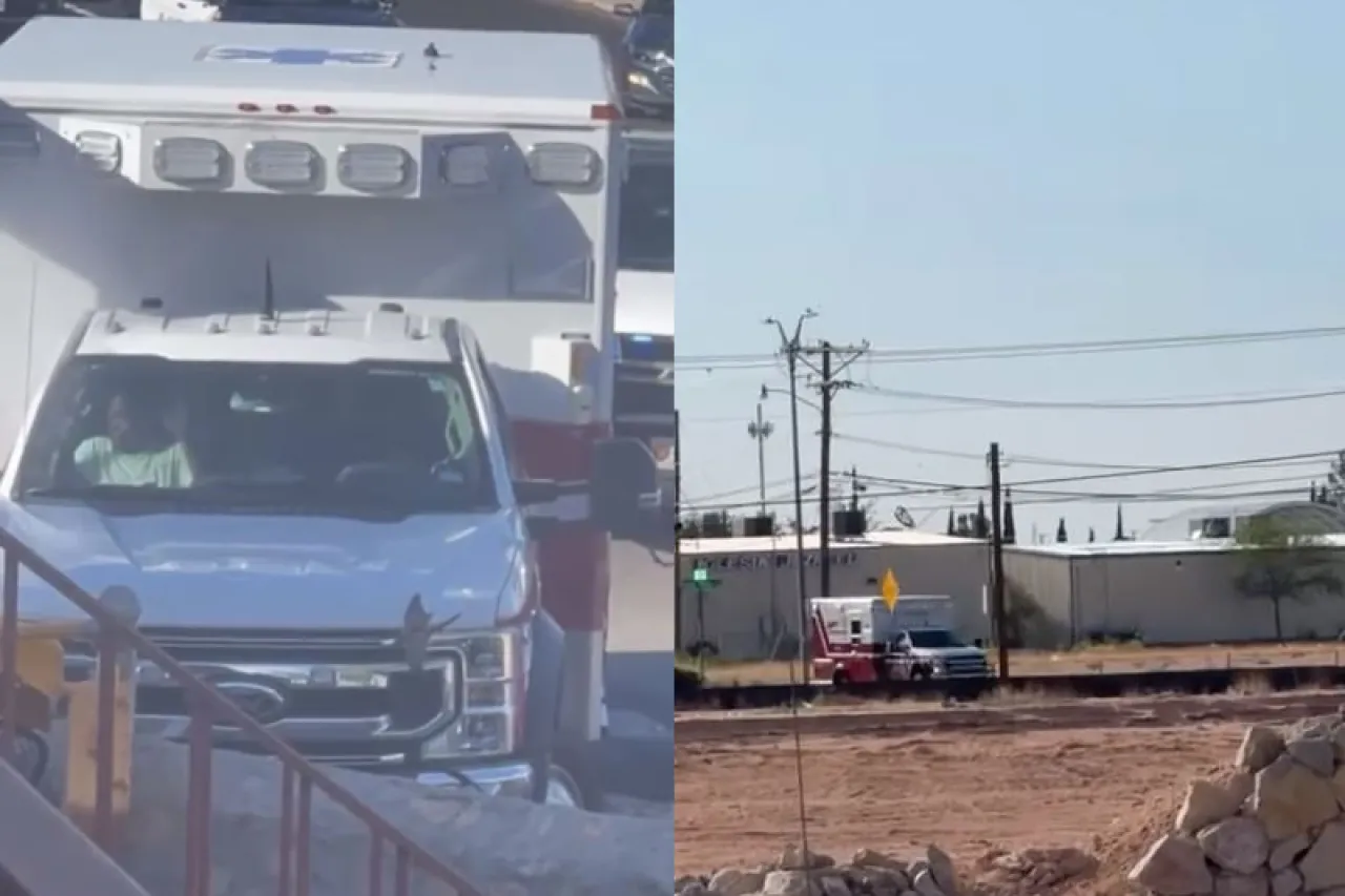 Video: Mujer roba ambulancia en El Paso y desata persecución