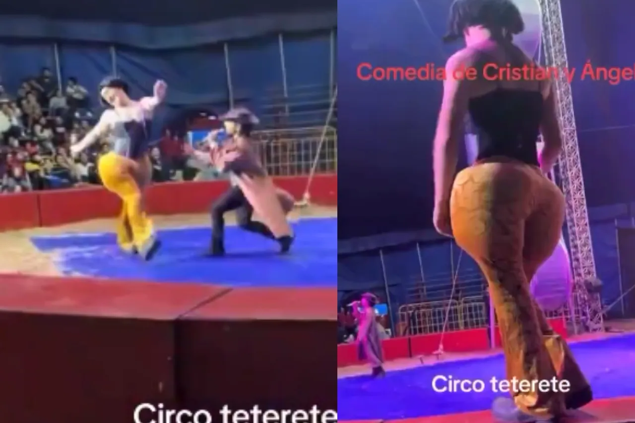 Parodia de Ángela y Nodal en circo se vuelve tendencia