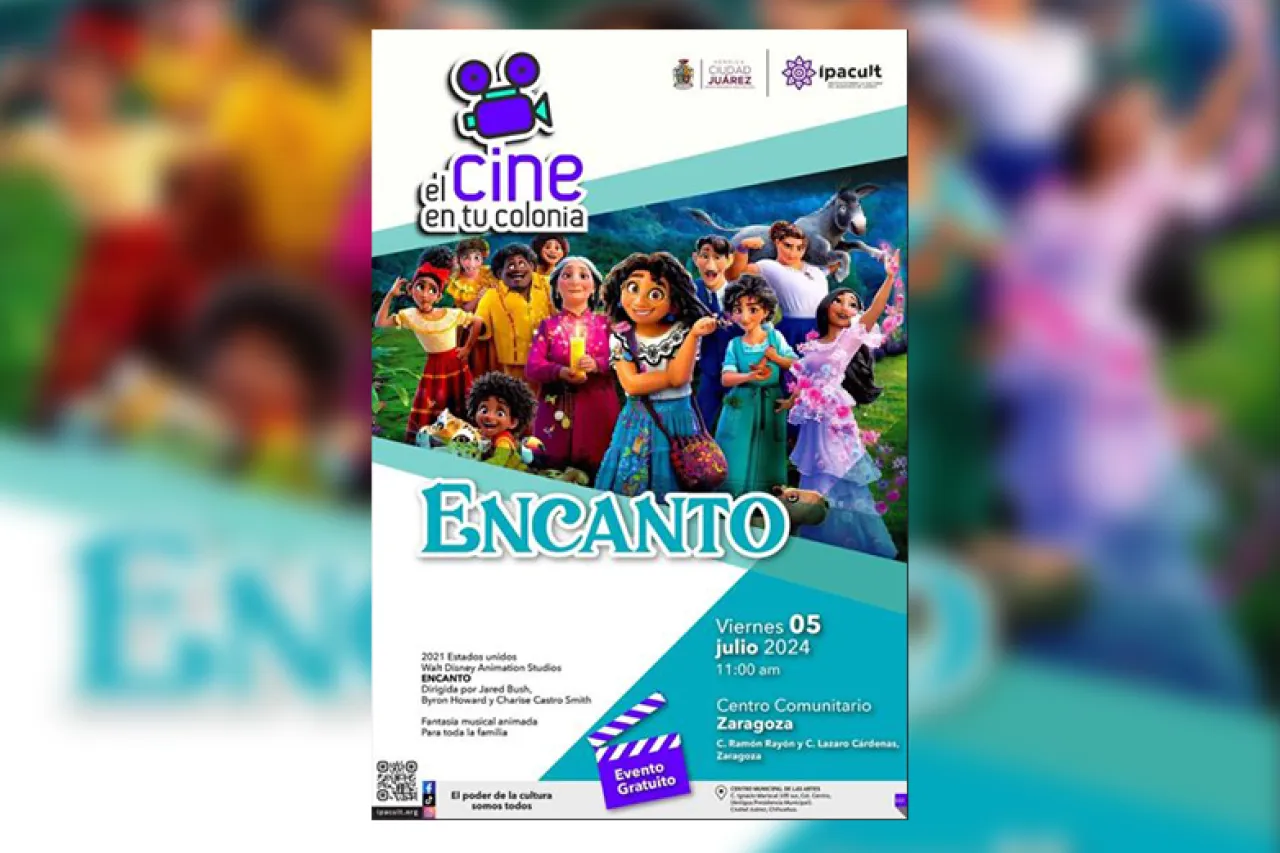 Proyectarán ‘Encanto’ de Disney en Centro Comunitario Zaragoza