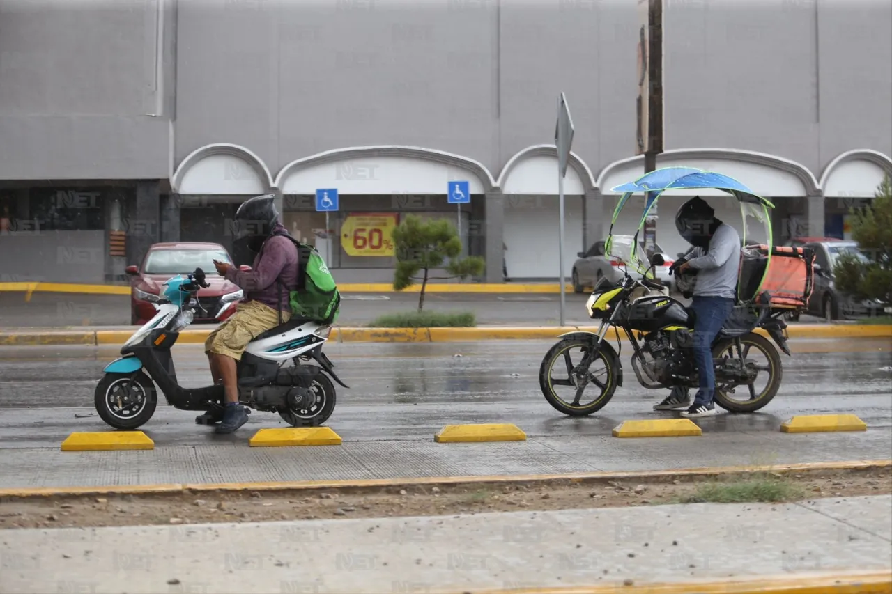 Comienza a llover en algunas zonas de Juárez