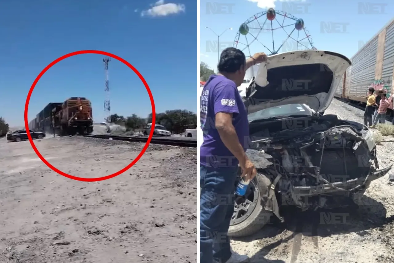 Video: Así embistió tren a camioneta en la que viajaba familia