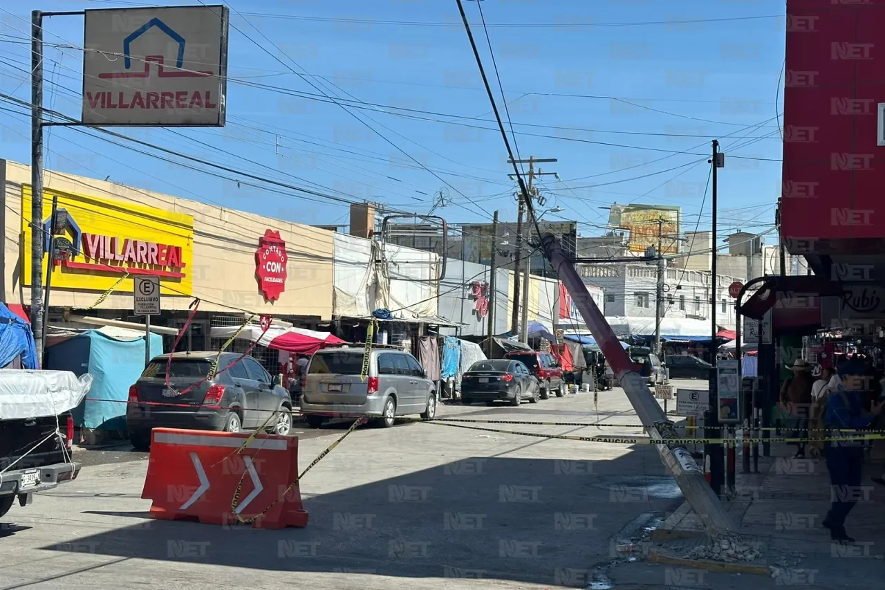 Cierran parte de la Velarde por poste a punto de caer