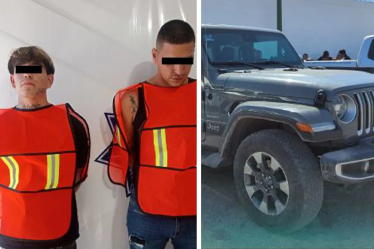 Presenta SSPM a detenidos tras 'carjacking' y persecución en Juárez