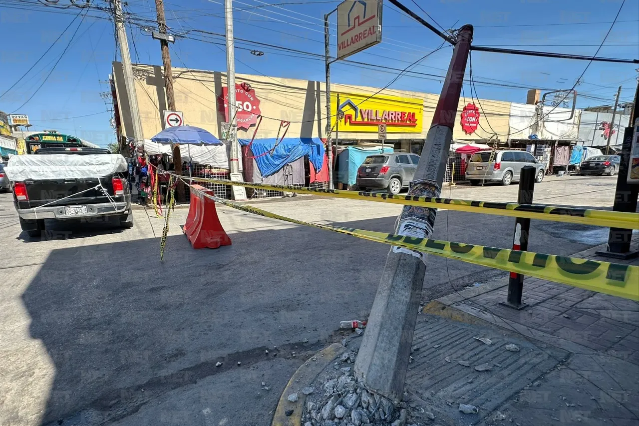 Cierran parte de la Velarde por poste a punto de caer