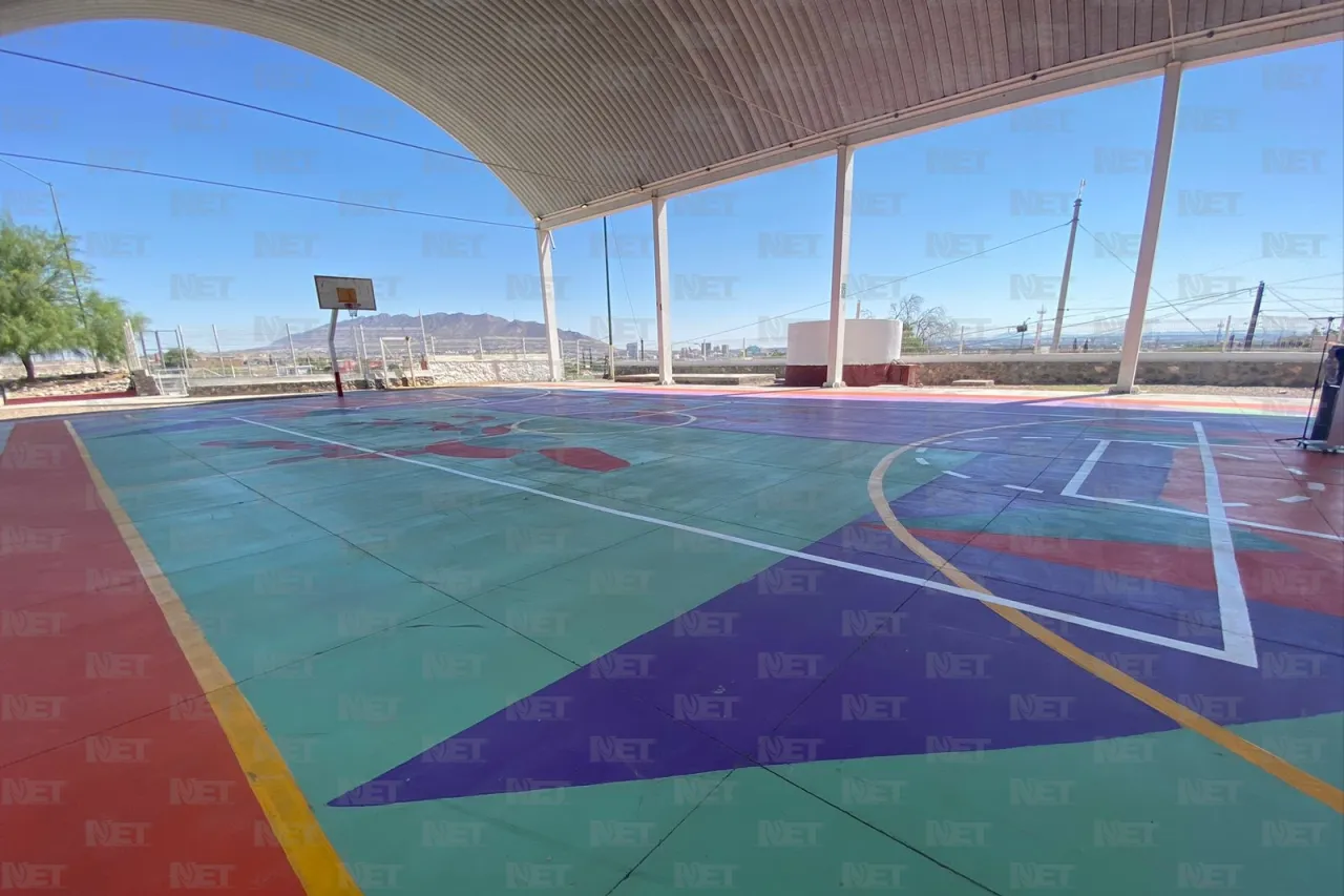Mejoran cancha comunitaria del Francisco I. Madero