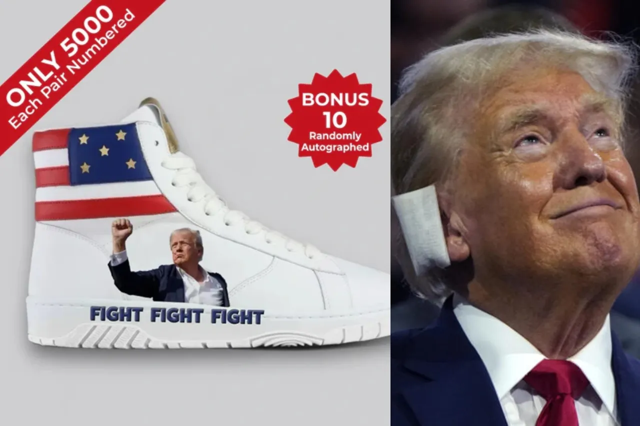 Lanzan los sneakers 'Fight Fight Fight' con rostro herido de Trump