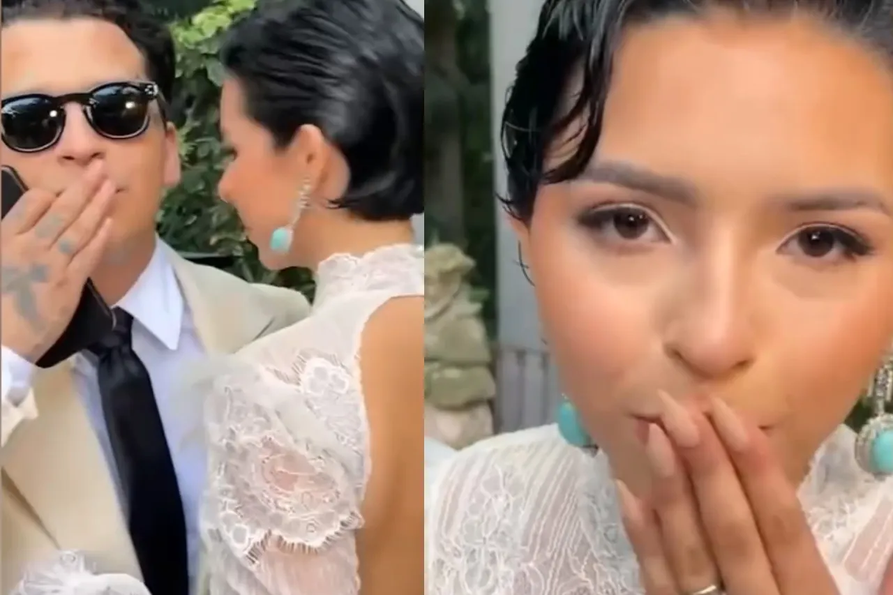 'Ni Panini se atrevió a tanto'; Ángela envía mensaje en video desde su boda