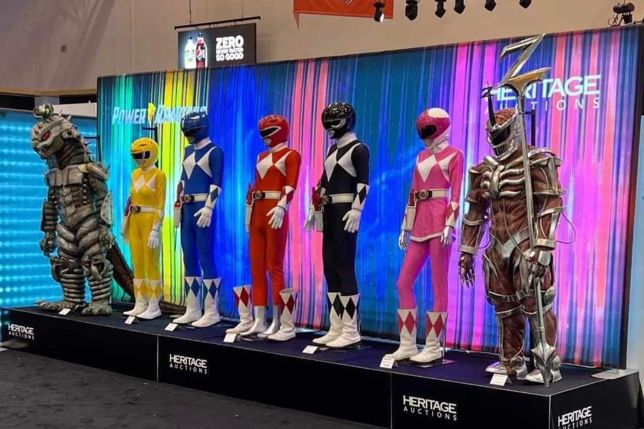 Preparan subasta exclusiva de artículos originales de los Power Rangers