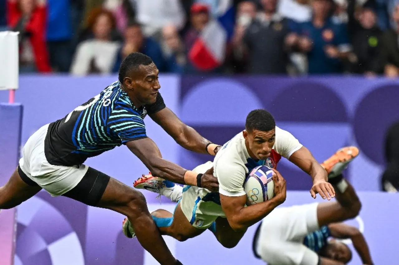 Tiraron al gigante: Francia 'tumba' a Fiyi y gana el oro en rugby