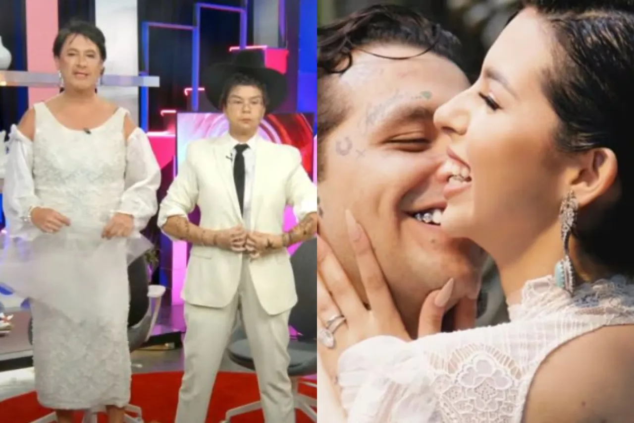 ¡Igualitos! ‘Chisme No Like’ parodia la boda de Nodal y Ángela