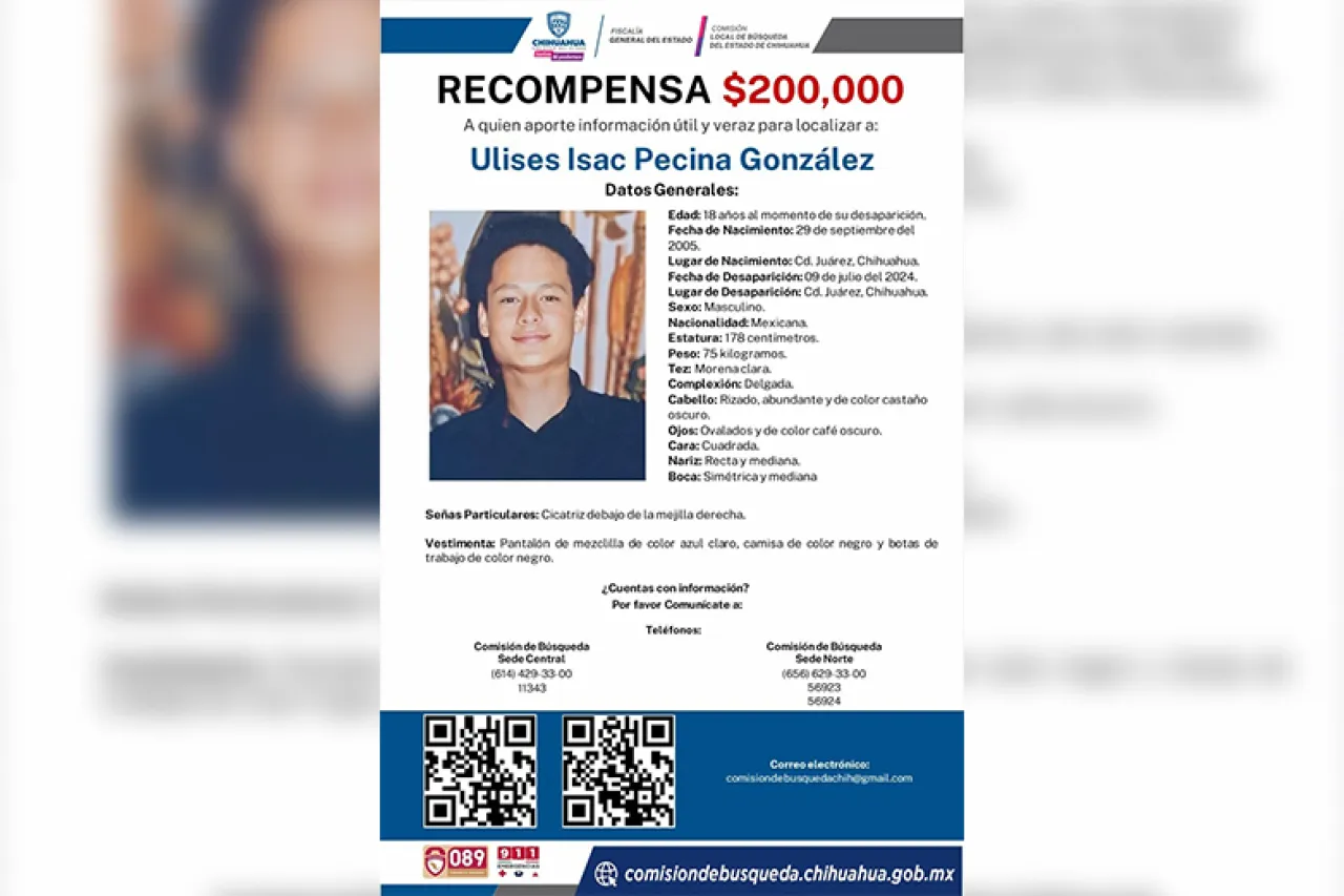 Ofrecen 200 mil pesos para localizar a Ulises Isac, novio de Fernanda Anahís