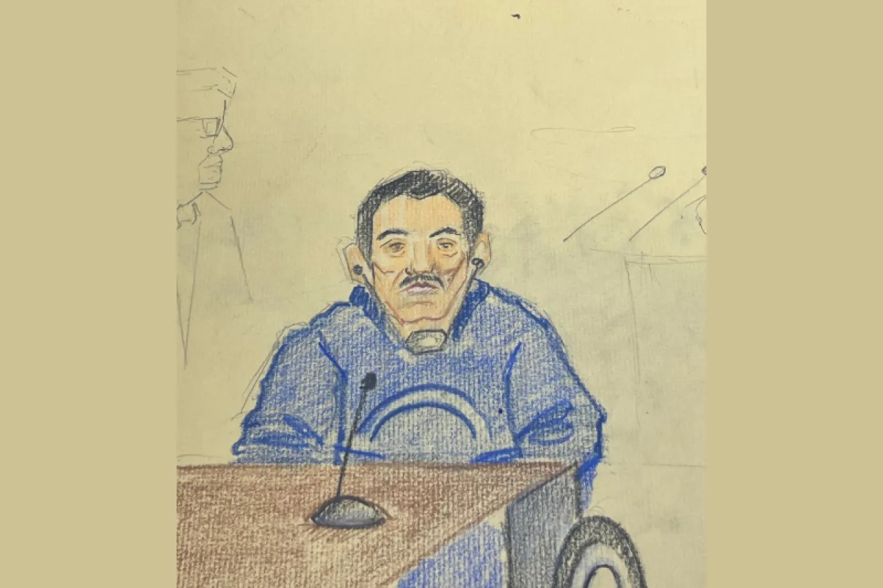 En silla de ruedas, compareció ‘El Mayo’ Zambada en Corte de El Paso