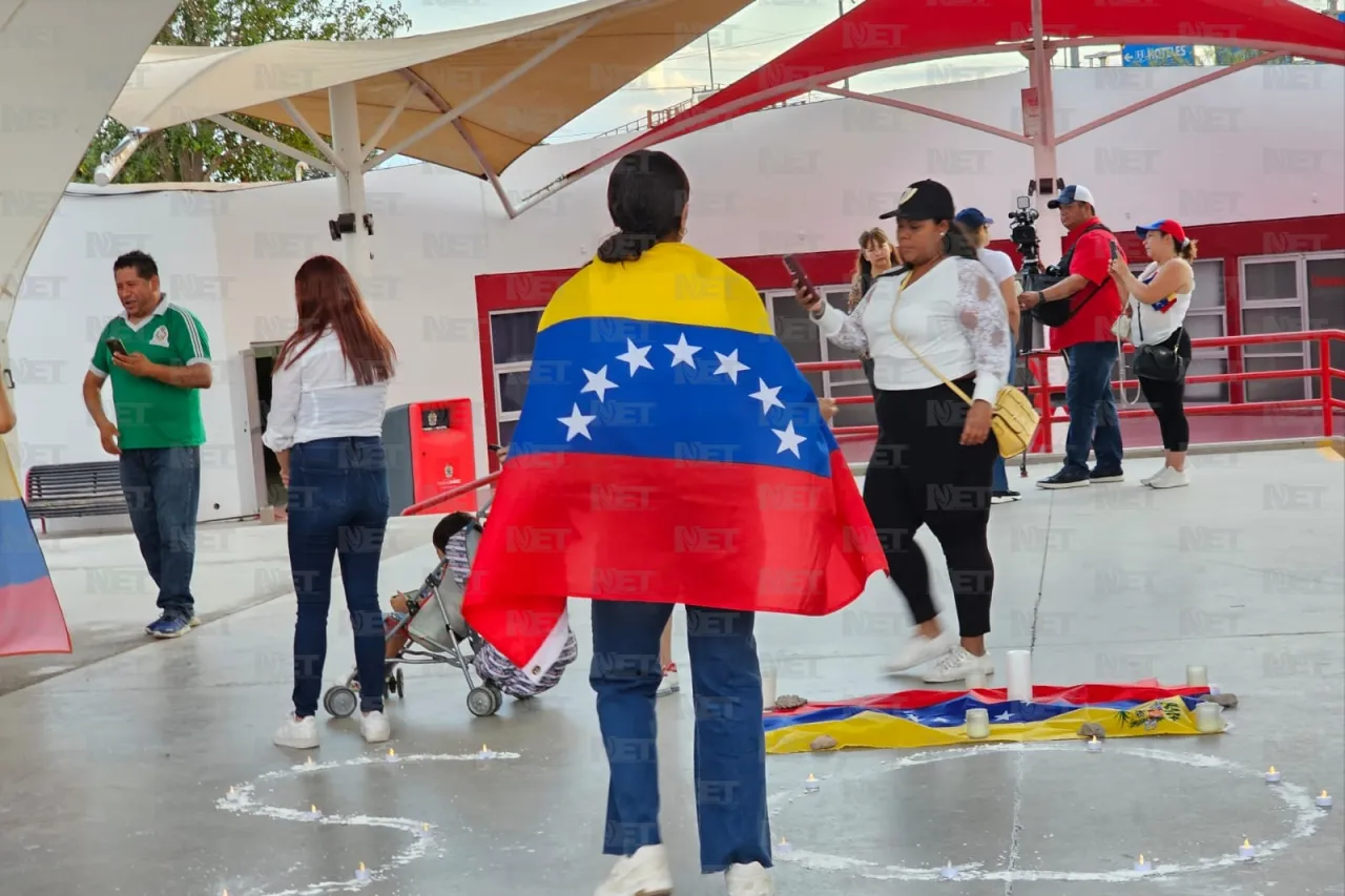 Juárez: Se manifiestan venezolanos contra Maduro