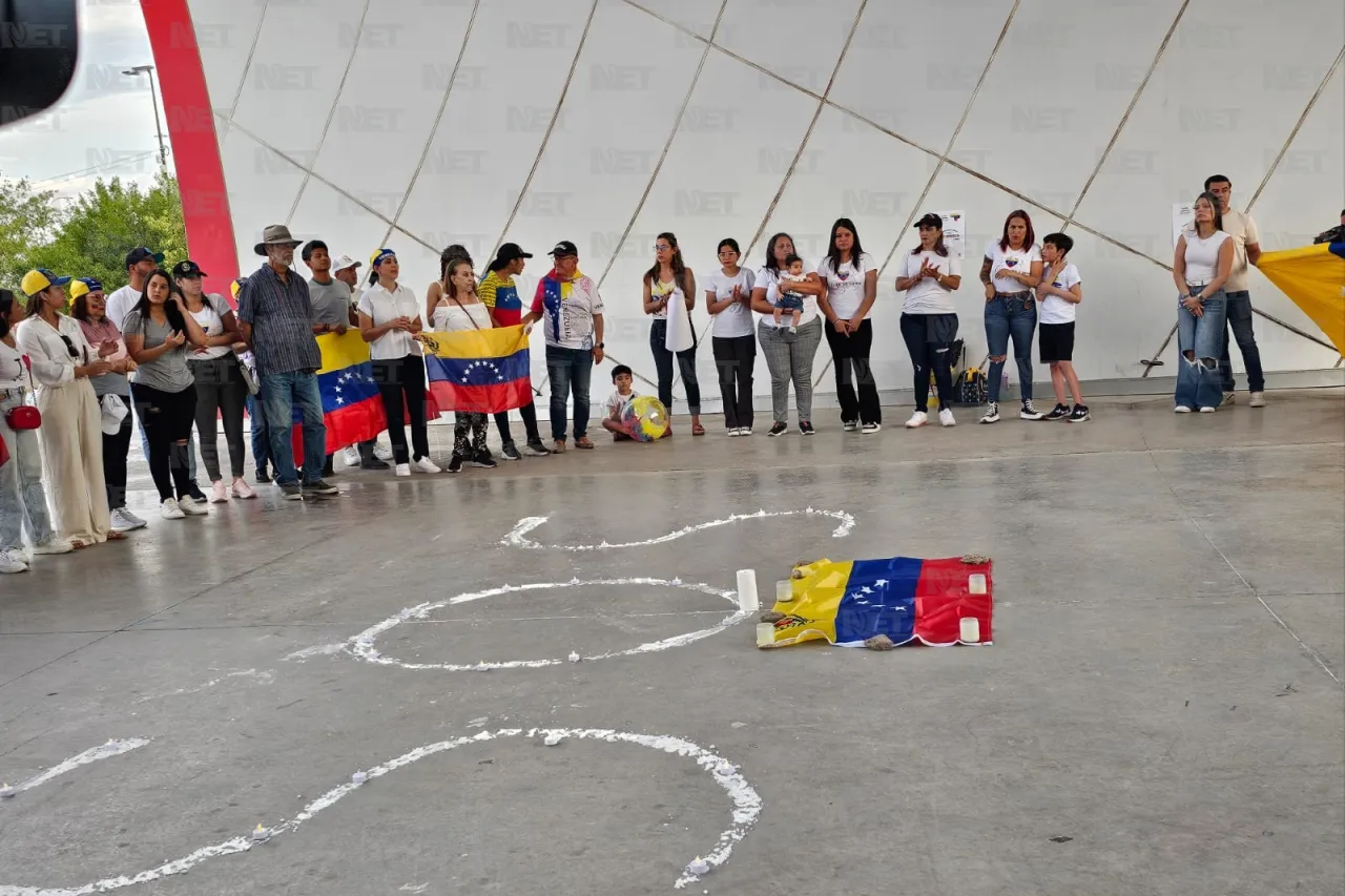 Juárez: Se manifiestan venezolanos contra Maduro