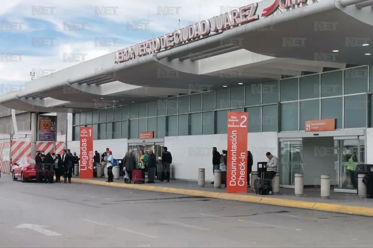 Agosto sigue a la baja en el flujo de viajeros en el aeropuerto de Juárez