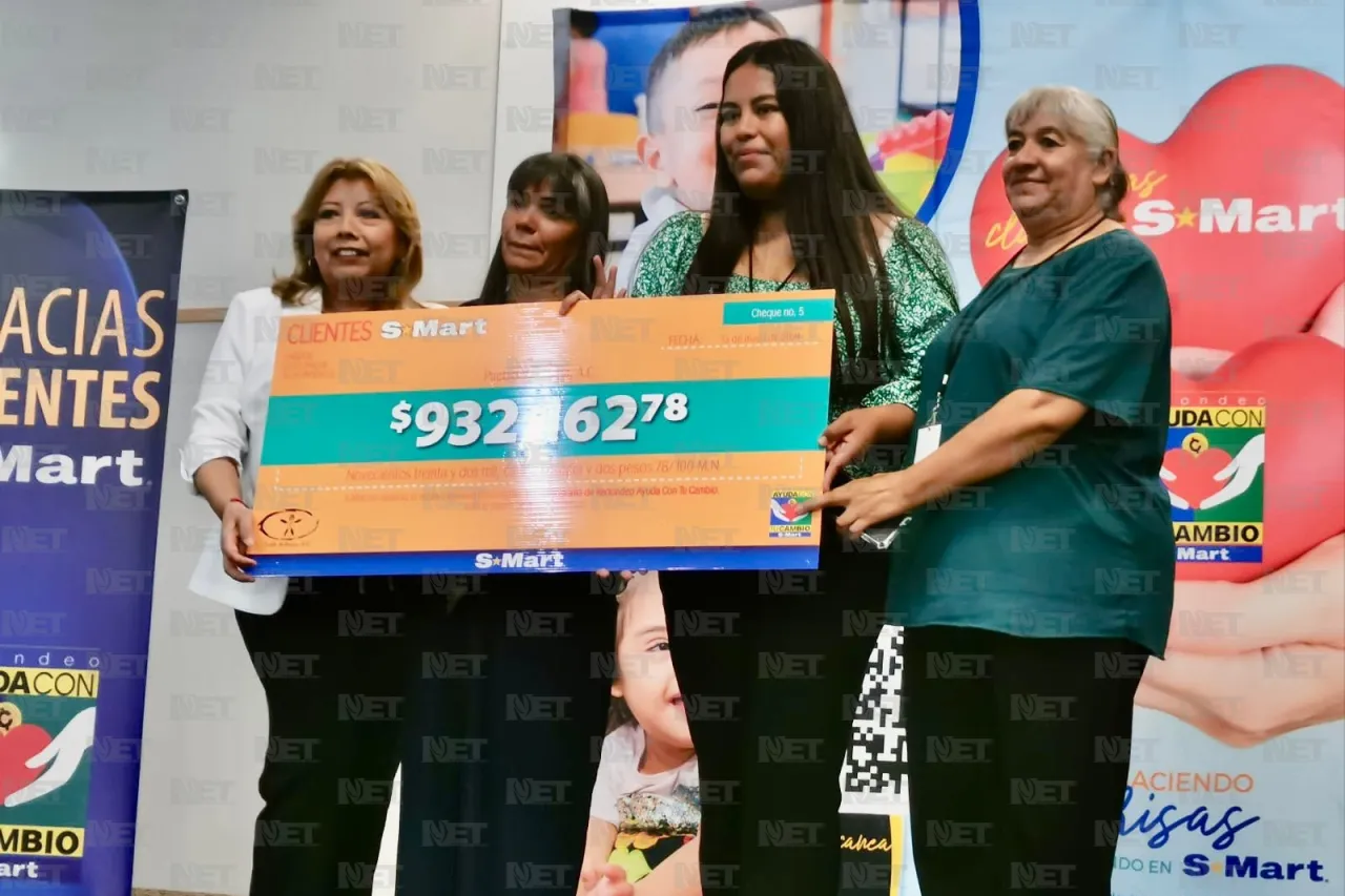 Entrega S-Mart resultados de la campaña 'Ayuda con tu cambio'
