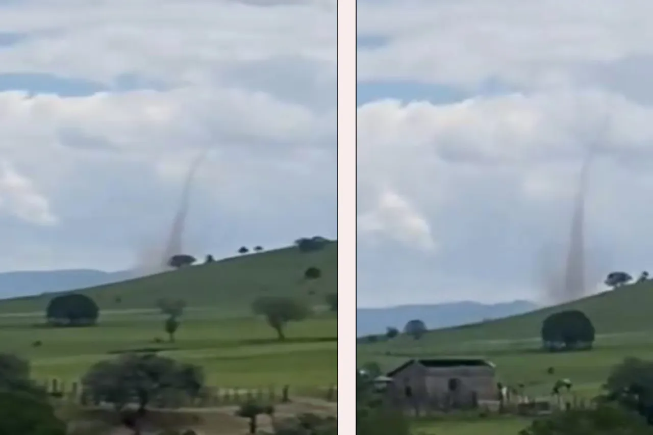 Video: Sorprende tornado a Ignacio Zaragoza