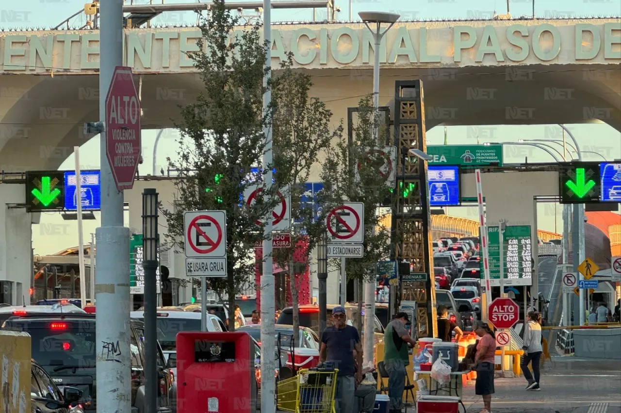 Largas filas en puentes internacionales