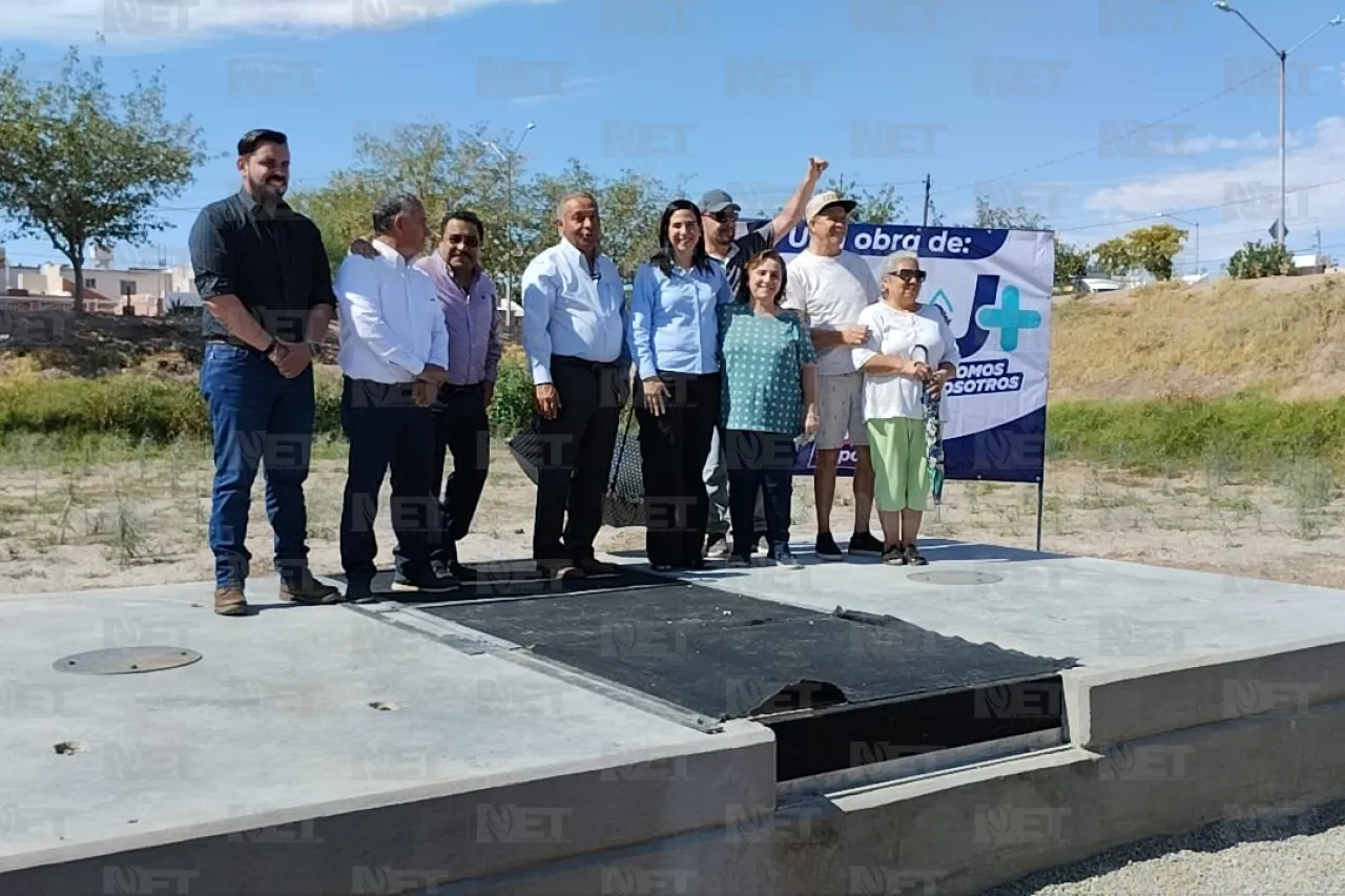 Entrega JMAS obras en vaso de captación en Jardines del Lago