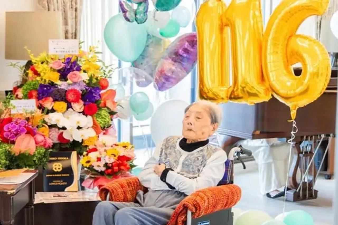 Ella es Tomiko Itooka, tiene 116 años y es la persona más longeva del mundo