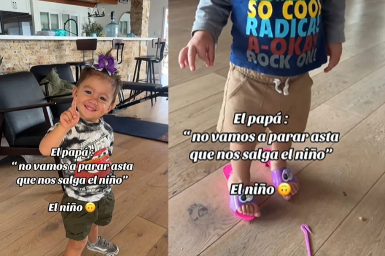 Critican en TikTok a niño por usar zapatillas y jugar a las muñecas